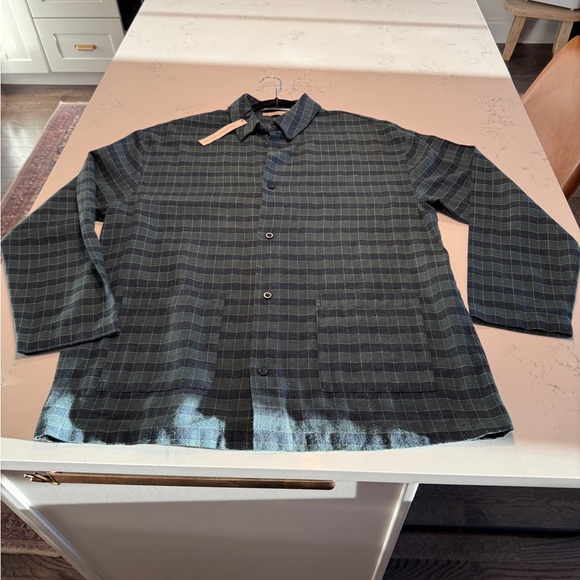 Zara plaid fleece button down shacket NWT - Picture 4 of 12